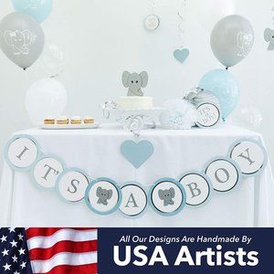 New 50 pcs Baby Shower Decorations for Boy